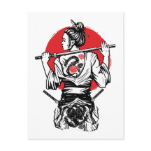 Samurai Fêmea Dragão Rosa – Guerreira Japonesa