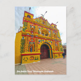 Cartão Postal San Andrés Xecul, Totonicapán, Guatemala
