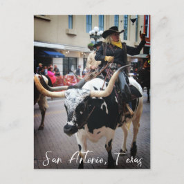 Cartão Postal San Antonio Longhorn