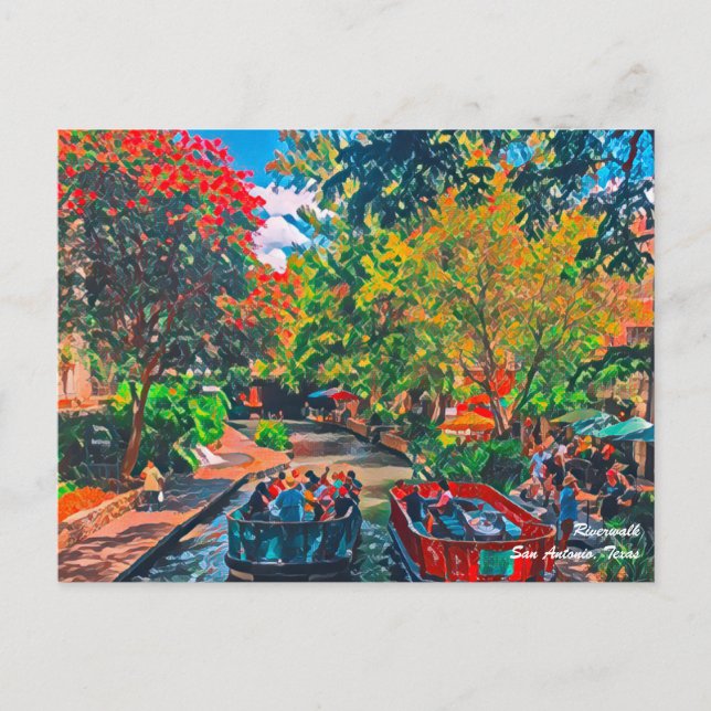 Cartão Postal San Antonio Riverwalk (Frente)
