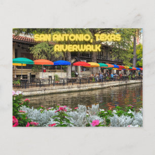 Cartão Postal San Antonio, Texas River Walk Postcard Souvenir