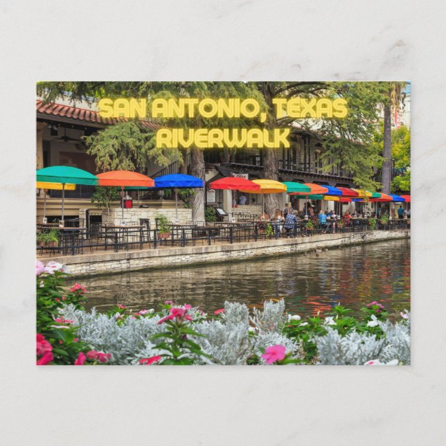 Cartão Postal San Antonio, Texas River Walk Postcard Souvenir (Frente)