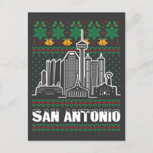 Cartão Postal San Antonio Texas Ugly Christmas