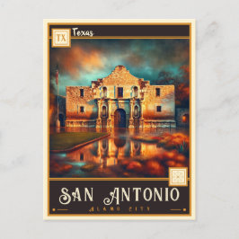 Cartão Postal San Antonio, Texas | Vintage