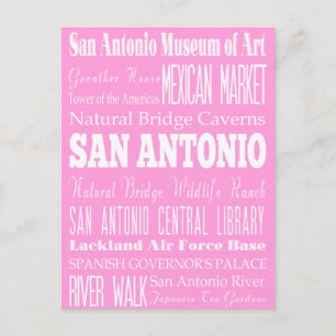 Cartão Postal San Antonio Única, Texas Gift Idea