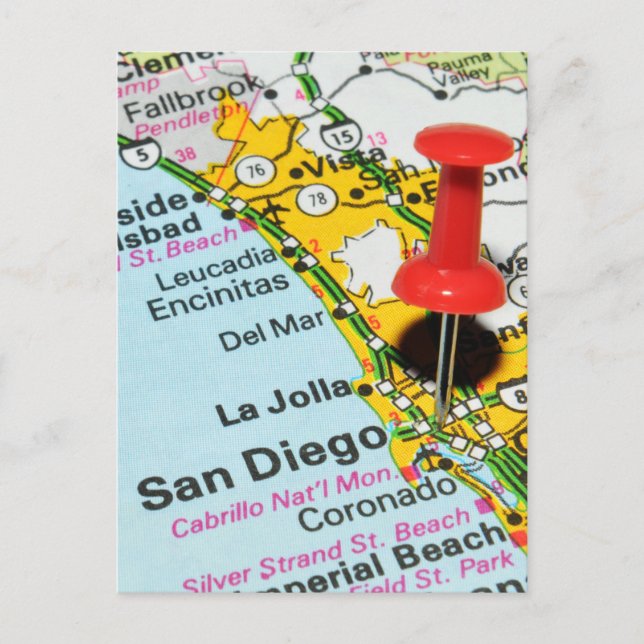 Cartão Postal San Diego, Califórnia (Frente)