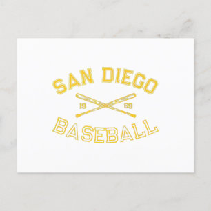 Cartão Postal San Diego California Baseball Fan Retro Vi