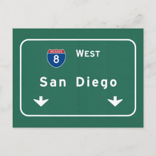 Cartão Postal San Diego California Interstate Highway Freeway :