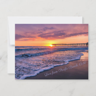 Cartão Postal San Diego California Sunset