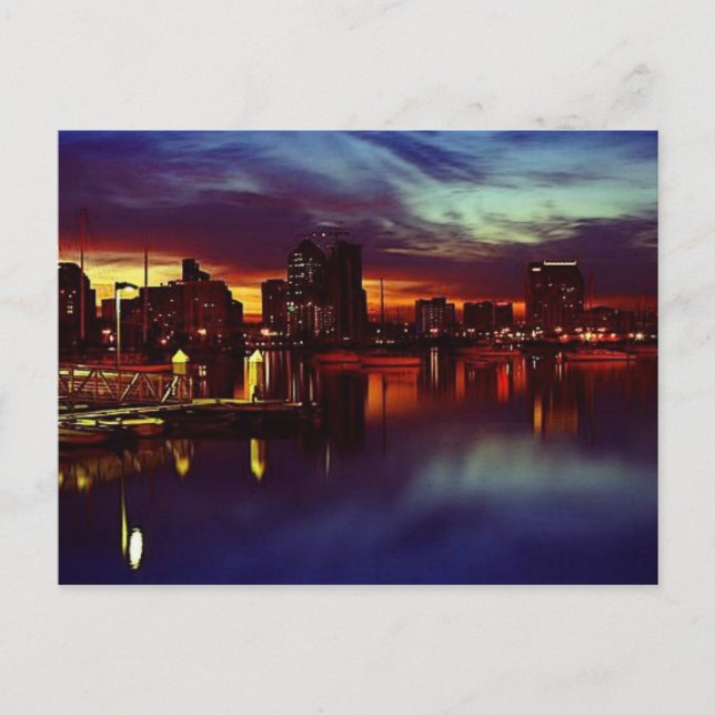 Cartão Postal San Diego Skyline (Frente)