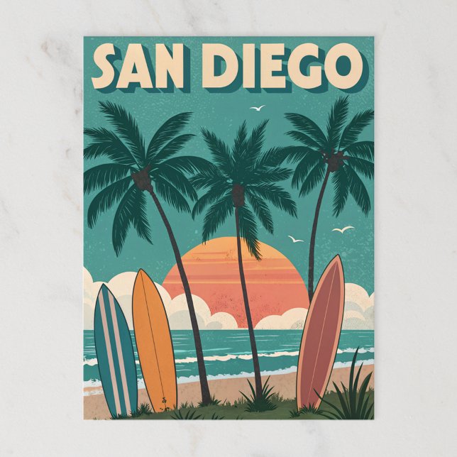 Cartão Postal San Diego: Víblias de Surf de Verão sem fim (Criador carregado)