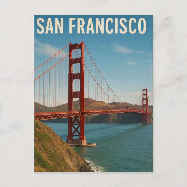 Cartão Postal San Francisco CA (Frente)