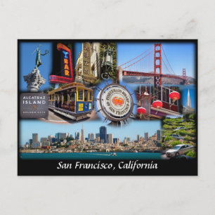 Cartão Postal San Francisco Collage