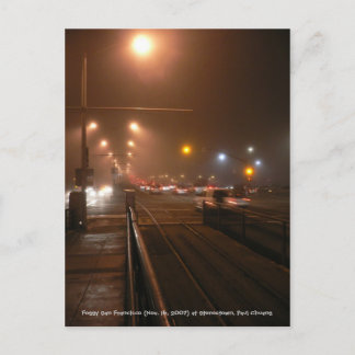 Cartão Postal San Francisco enevoado...