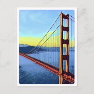Cartão Postal San Francisco - OURO GATE - Ponte