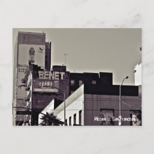 Cartão Postal san francisco, rua de missão