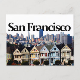 Cartão Postal San Francisco Skyline c/ São Francisco no Céu