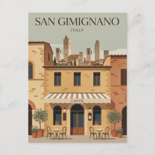 Cartão Postal San Gimignano Itália