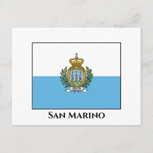 Cartão Postal San Marino Flag