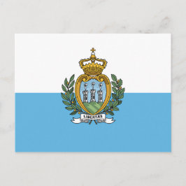 Cartão Postal San Marino Flag