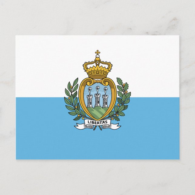 Cartão Postal San Marino Flag (Frente)