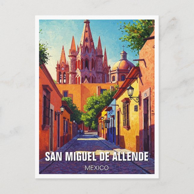 Cartão Postal San Miguel de Allende México Viagens (Frente)
