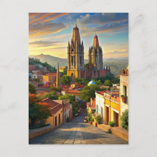 Cartão Postal San Miguel de Allende, rua México