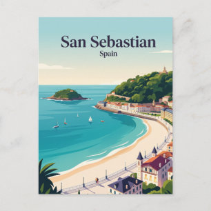 Cartão Postal San Sebastian Espanha