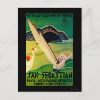 San Sebastian Vintage Poster Europe