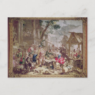 Cartão Postal Sancho Pança e o Vendedor de Nozes