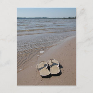 Cartão Postal Sandals na praia