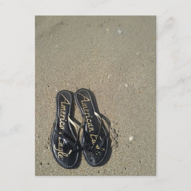Cartão Postal Sandals of the Beach (Frente)