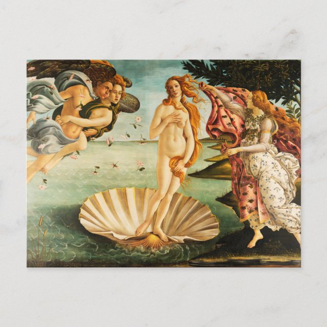 Cartão Postal Sandro Botticelli O Nascimento de Vênus Arte Fino (Frente)