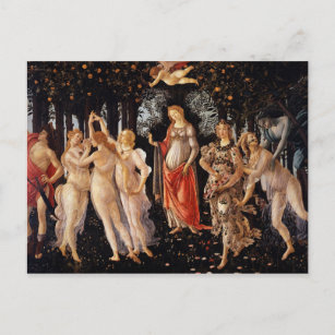 Cartão Postal Sandro Botticelli Primavera Fine Art