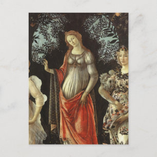 Cartão Postal Sandro Botticelli - Primavera-Vênus & Flora Belas 