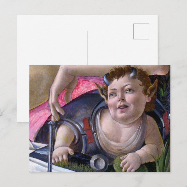 Cartão Postal Sandro Botticelli - Vênus e Marte - Putti (Frente/Verso)