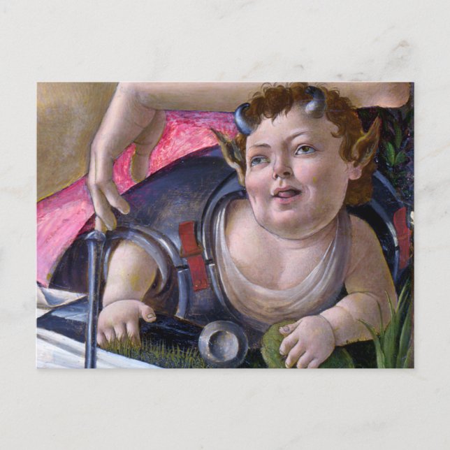 Cartão Postal Sandro Botticelli - Vênus e Marte - Putti (Frente)