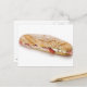 Cartão Postal sanduíche com presunto e queijo (Frente/Verso In Situ)