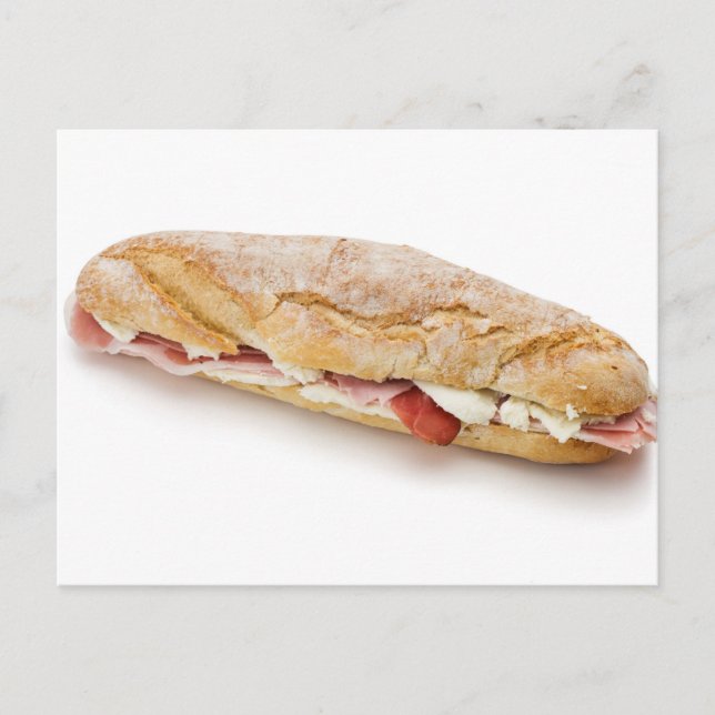 Cartão Postal sanduíche com presunto e queijo (Frente)