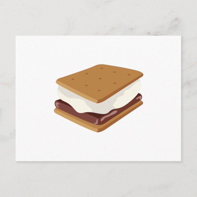 Cartão Postal Sanduíche de Smores (Frente)