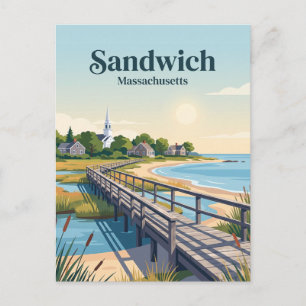 Cartão Postal Sandwich, Massachusetts