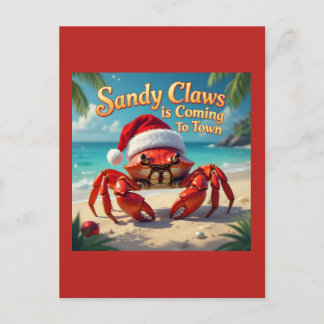 Cartão Postal Sandy claws came to town