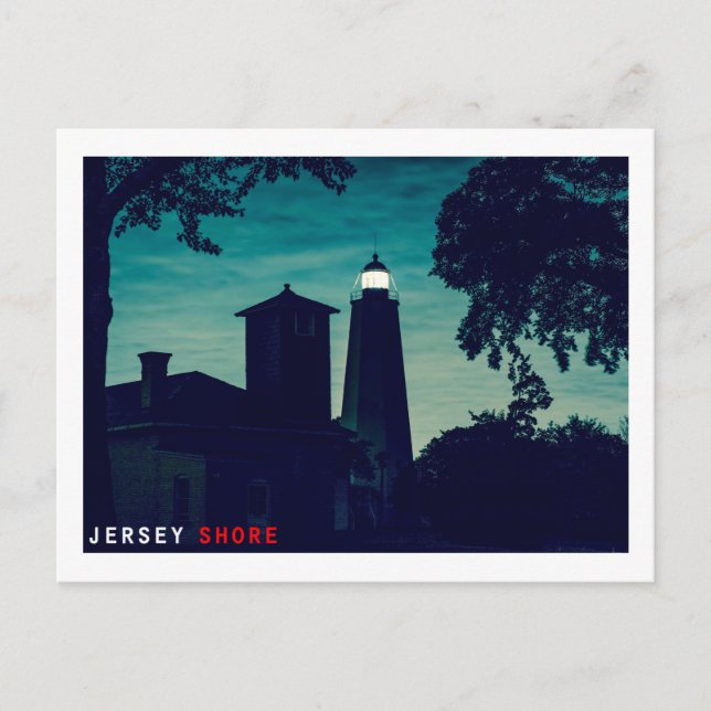 Cartão Postal Sandy Hook Light. (Frente)