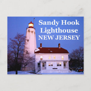 Cartão Postal Sandy Hook Lighthouse, Cartão-postal de Nova Jerse