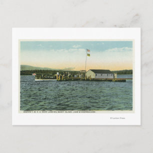 Cartão Postal Sandy Island, Boston YMCA Camp Landing View