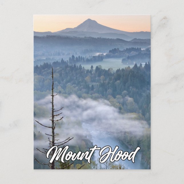 Cartão Postal Sandy River And Mount Hood, Oregon, EUA (Frente)