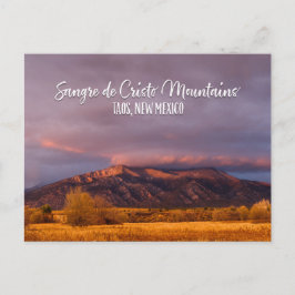 Cartão Postal Sangre de Cristo Montanhas perto de Taos, Novo Méx