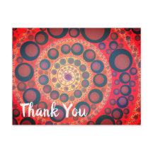 Sangria Espiral Fractal Vermelho Obrigado
