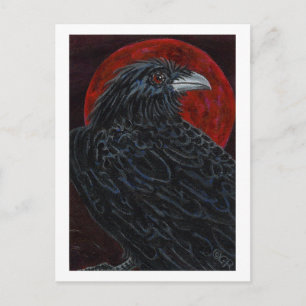 Cartão Postal Sangue Lua Raven