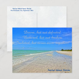 Cartão Postal Sanibel Island Beach Florida Pre Hurricane Ian